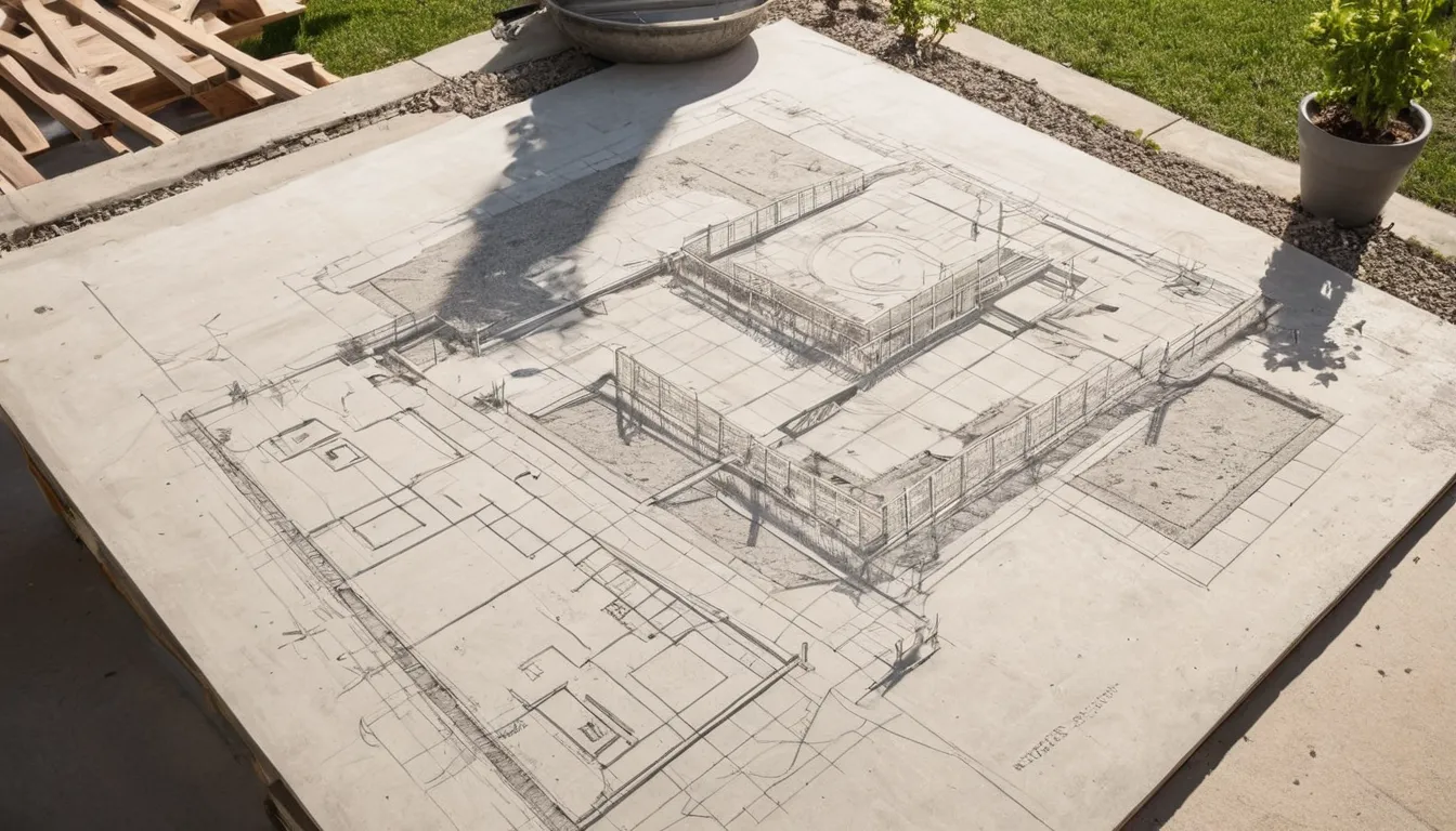 A homeowner reviewing a written concrete quote on a patio in the Saratoga Springs area